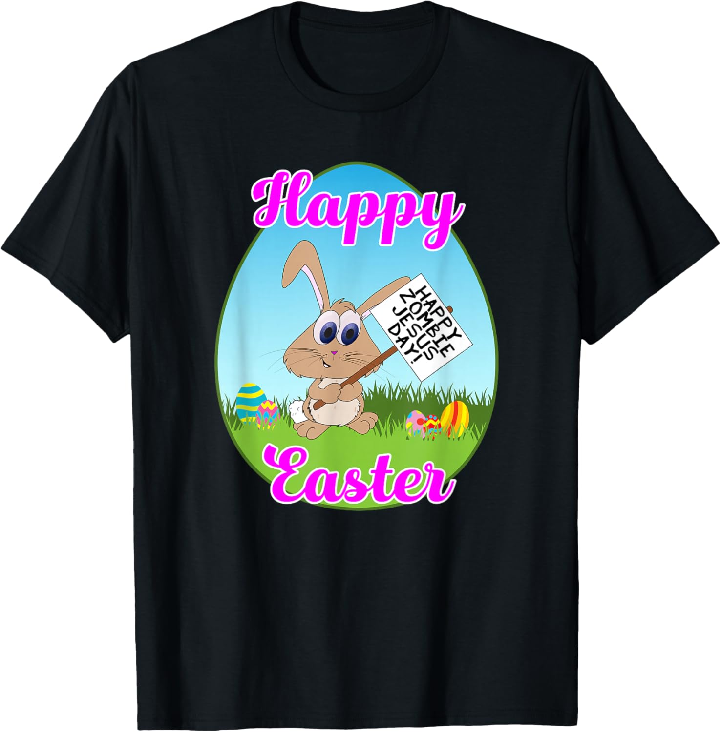 Happy Easter Happy Zombie Jesus Day Bunny Protestor