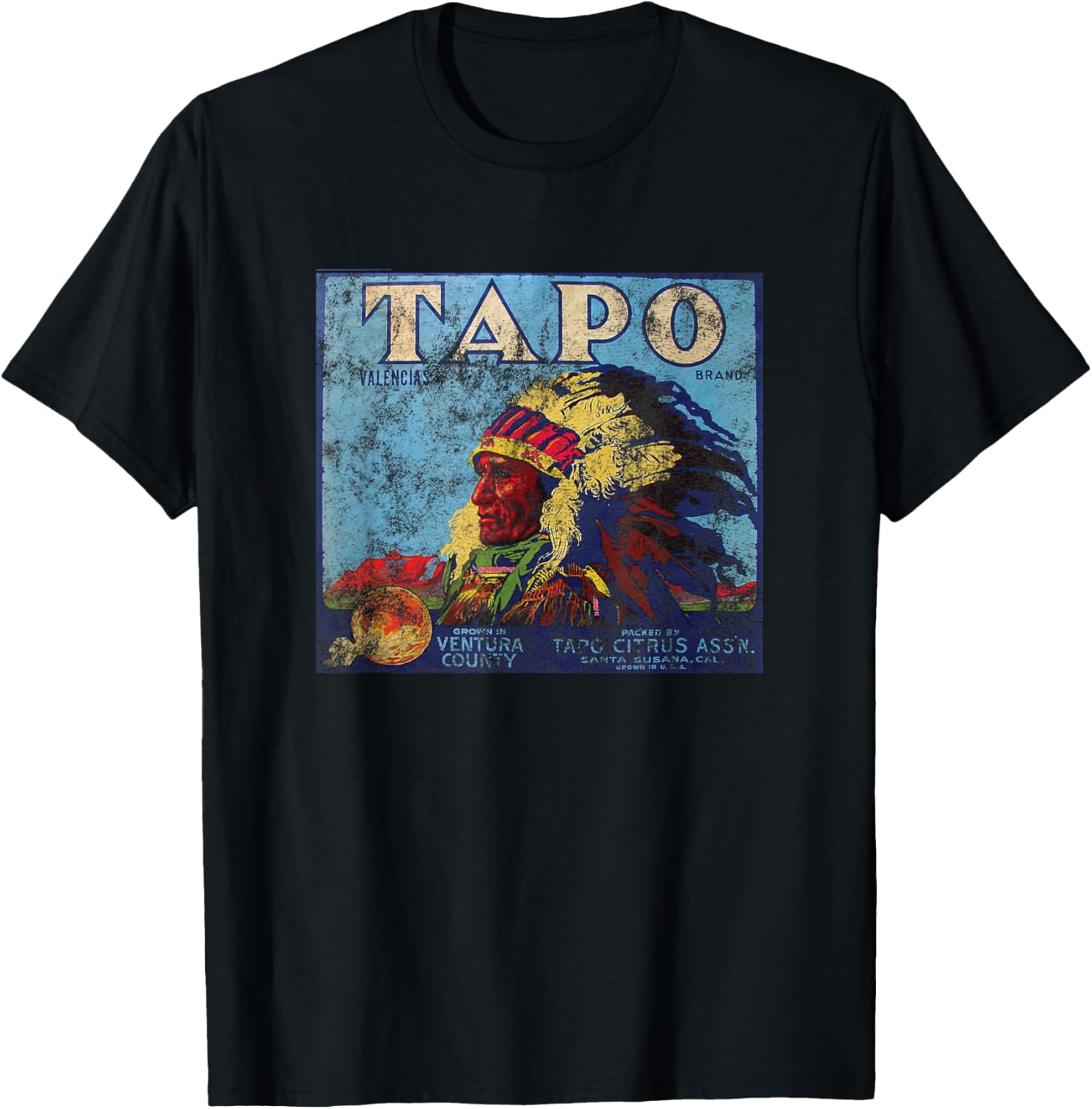 Tapo Brand Vintage Citrus Label