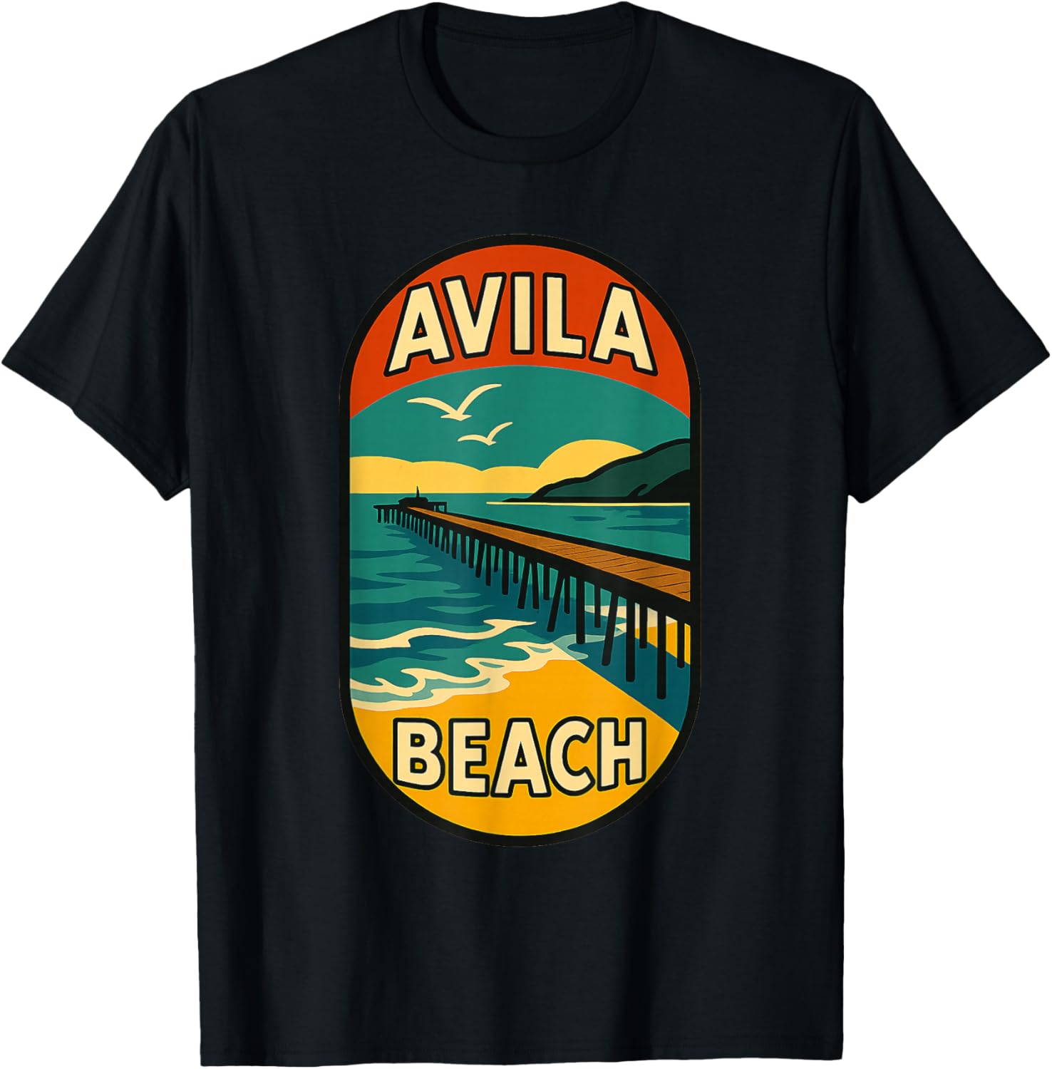 Avila Beach California Scenic Coastal View Vintage